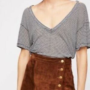 Free people Sun Kissed cold shoulder tee